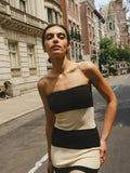 Women's Knitted Sexy-Clad Braided Belted-Coated Dress With High Waist