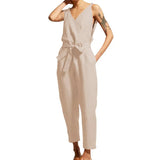 Retro V-neck Belt Women's Casual Oversized Elegant