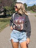 Army Green Tiger Sweatshirts for Women Long Sleeve Fashion Autumn Winter Sweatshirts Streetwear O-Neck Pullover Tops-Outfit