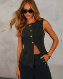 Selling New Solid Color Loose Fashion Long-Sleeved Denim Set Wide-Legged