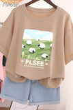 100% Cotton L-6XL T Shirt Plus Size Tshirt Short Sleeve Solid Women Top Summer Print Couple O Neck Oversized T