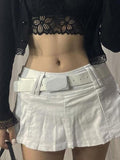 Denim Skate Mini Skirt-Outfit