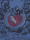 Heart Rhinestone Rib Crop Tank Top-Outfit