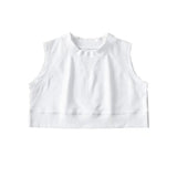 Trend Women's Vest Leisure Sports Style Solid Color Short Style Comfortable Soft Small Tall Yoga Blouse-Outfit