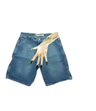 New Hip-Hop Funny One-Hand Pattern Printed Denim Shorts Men's High Street Fashion And Leisure-Outfit