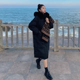 Red Down Cotton-Padded Clothes Cotton Clothes Women Winter Hot Style Oversize Loose Thickened Coat 2023 New-Outfit