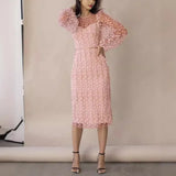 New Lady Embroidery Perspective Net纱