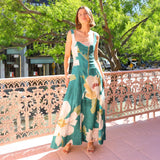 French Retro Dress Print Slings For Women In 2025