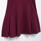2025 New Women's Retro Body-Creats Bumping Color Ribs Wide Folding