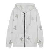Women's Jacket Spring 2023 Men's clothing Y2k Oversize Hoodies Rhinestones Hooded Hoodie Wlothes Harajuku Anime Fleece