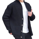 Toloer Men's New Cardigan Sweater Autumn And Winter Men's Long Sleeve Knit Sweater Men's