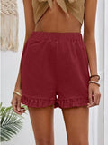 New Women's Shorts Burst Casual High-Waisted Cotton Straight