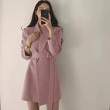Toloer Celebrity Small Suit 2024 New Coat Female Spring And Autumn Korean Version Of Fried Street Design Sense Small Long Suit Female-Outfit