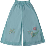 And Artistic Retro Spring Double Chiffon Embroidered Wide-Leg Trousers With High Waist And Thin Yoga Meditation Buddha Dress Skirt Trousers In Tang Dynasty-Outfit