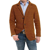Toloer Men's Casual Knit Cardigan Sweater Fashion Men's Long Sleeve Pocket Cardigan Knit Sweater Men's