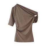 New Asymmetric Nylon Top