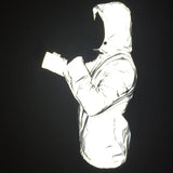 Men's And Women's Outdoor Sports Reflective Jacket Large Size Hooded Men's Autumn And Winter Coat-Outfit