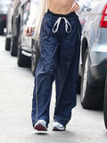 Side Striped Baggy Sweatpants Women High Waist Jogging Casual Trousers Street Style Vintage Cargo Pants Korean