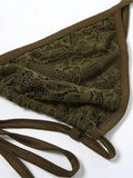 Ruffle Bikini Three Piece