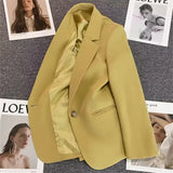 Toloer 2024 The New Green Suit Jacket Female Net Red Fashion Versatile Spring And Autumn Temperament Small Suit-Outfit