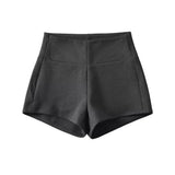 Trendy Women's Wear Spicy Girls' Group High Waist Shorts In Spring The New Style Tight-Fitting Buttocks Show Thin Straight Tube Leisure Hot Pants-Outfit