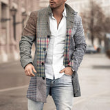 Explosion 3D Digital Printing Lattice Repair Medium And Long Casual Men's