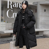 Winter Cotton-Padded Clothes Women 2023 New Korean Version Down Cotton Clothes Women Over The Knee Long Thick Plus Plus Size Coat Fashion Cotton-Padded Jacket-Outfit