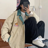 2021 Spring Autumn New Corduroy Jacket Women's Baseball Jacket Korean Harajuku Coat Women Streetwear Gothic Jackets