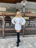 Women Sweater Pullover 2022 Female Knitting Overszie Long Loose Elegant Knitted Thick Outerwear Woman Winter Sweaters Pink