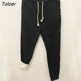 Winter Thicken Plush Sport Pants Women 2023 Drawstring Elastic Waist Harem Pants Woman 9 Color Casual Sweatpants