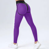 Toloer Tight Yoga Set Spell Net Sexy Sports Bra And Hip Pants Fitness Two Sets-Outfit