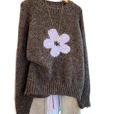 Toloer Girl Knitted Jersey Autumn Winter New Fashion Cut-Down Cute Sweater Top