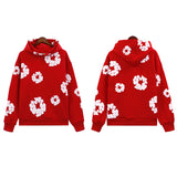 Trend Sports Shirt Hip-Hop Wood Cotton Printing Suit High Street Loose Hooded Suit-Outfit