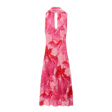 Homemade New Women's Clothing Printed Long Scarf Dress