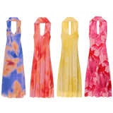 Homemade New Women's Clothing Printed Long Scarf Dress