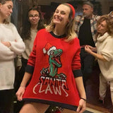 Christmas Print O-Neck Long Sleeve