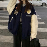 Spring Autumn Thin Patchwork Baseball Jacket Woment Bomber Women Harajuku Clothes Female Ladies Streetwear Gothic Loose