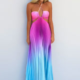 2025 New Women's Temperament Sexy Dress Elegant Hollow Hanging Neck