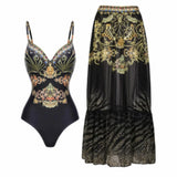 Toloer One-Piece Bikini Suit Women's Bikini Three-Piece