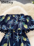 Floral Women Jumpsuits Summer Beach Wide Leg Overalls Fashion Korean Playsuits Bohemian Print Strap