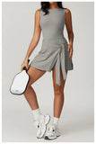 Tank Wrap Skort Tennis Dress-Outfit