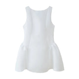 Collar Sleeveless Sleeveless Skirt 2025 Summer-Loved Back Dress Dress Body A-Word Mini