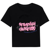Toloer Girls Hollow Out Short T-Shirt Female Summer 2024 New Design Sense Slim Slim Short-Sleeved Student