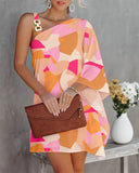 Summer Batwing Sleeve Off-the-shoulder Metal