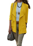 Winter Fall / Winter New Women's Solid Color Jacket Jacket Cardigan Shawl Jacket-Outfit