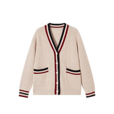 New Miu Knitted Top Three Sets Of Women's Autumn And Winter Knitted Cardigans Outside The 100-Fold Skirt
