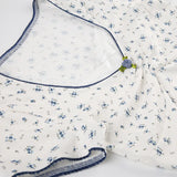 Aesthetic Lace Stitching Square Collar Short Sleeve Tee-Outfit