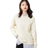 Toloer Gram Heavy Solid Color Round Collar Large Size Hoodie With Both Male And Female Couples Hoodie Cotton Simple Head-Outfit