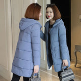 6XL Padded Winter Puffer Autumn Warm Jacket Long Female Coat Women Tops Loose Fashion Parka Coats Outerwear Snow Wear Plus