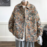 Hong Kong Wind Ins Embroidered Work Jacket Male Autumn Add Fat Add Large Size Tide Fat Man Loose Ruffian Handsome Design Sense Coat-Outfit